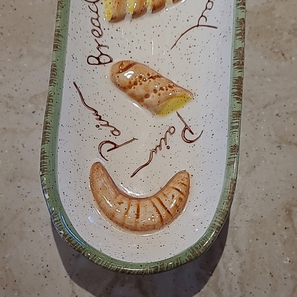 Ceramic Bread Serving Platter - Picture 2 of 5